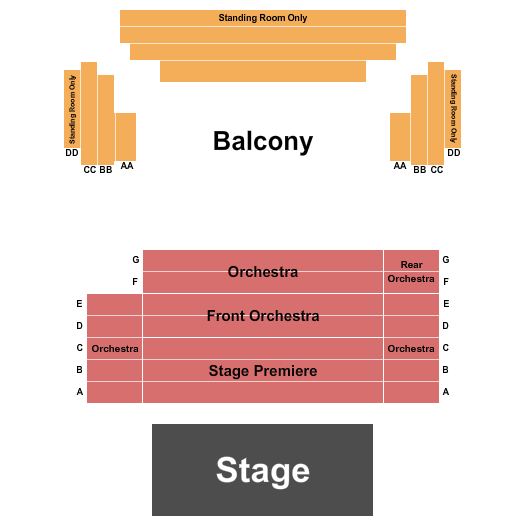 Chief's On Broadway Chase Rice Seating Chart